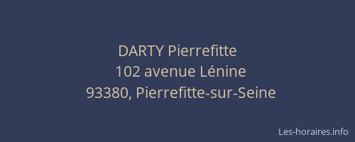 DARTY Pierrefitte