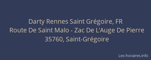 Darty Rennes Saint Grégoire, FR