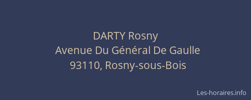 DARTY Rosny
