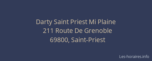 Darty Saint Priest Mi Plaine