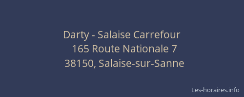 Darty - Salaise Carrefour