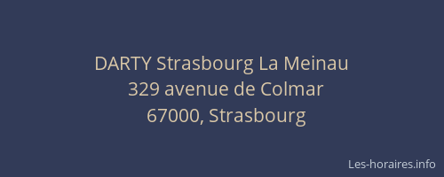 DARTY Strasbourg La Meinau