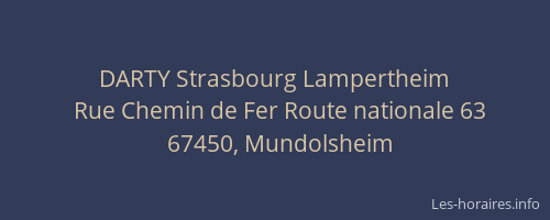 DARTY Strasbourg Lampertheim