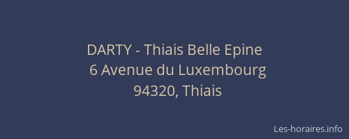 DARTY - Thiais Belle Epine
