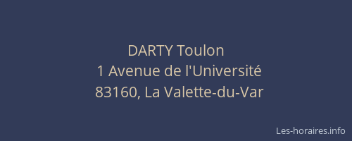 DARTY Toulon