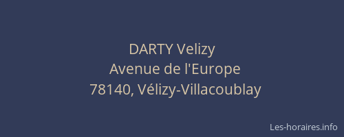 DARTY Velizy