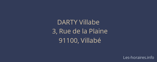 DARTY Villabe