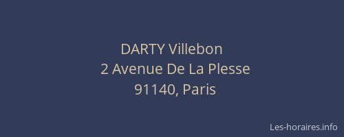 DARTY Villebon