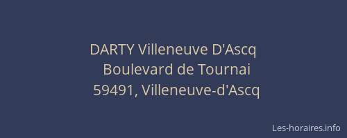 DARTY Villeneuve D'Ascq