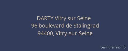 DARTY Vitry sur Seine