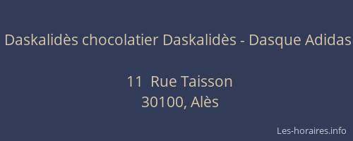 Daskalidès chocolatier Daskalidès - Dasque Adidas
