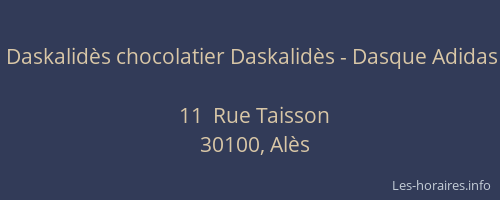 Daskalid&egrave;s chocolatier Daskalid&egrave;s - Dasque Adidas