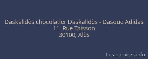 Daskalidès chocolatier Daskalidès - Dasque Adidas