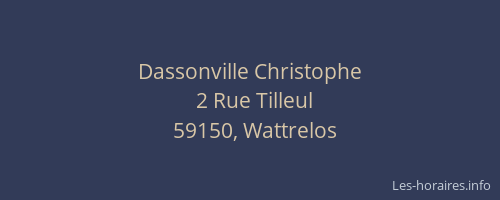 Dassonville Christophe