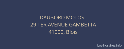 DAUBORD MOTOS