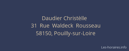 Daudier Christ&egrave;lle