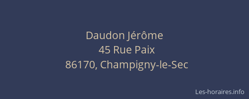 Daudon Jérôme