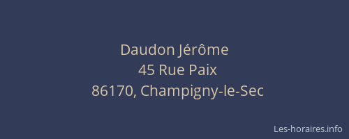 Daudon J&eacute;r&ocirc;me