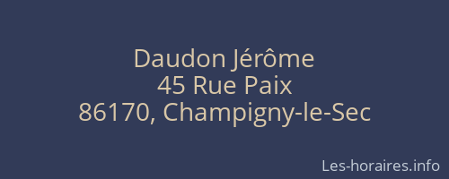 Daudon Jérôme