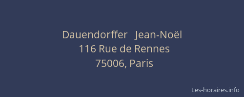 Dauendorffer   Jean-Noël