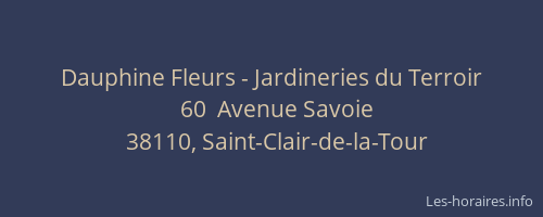 Dauphine Fleurs - Jardineries du Terroir