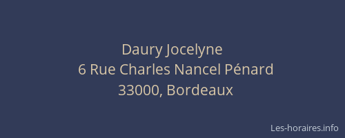 Daury Jocelyne