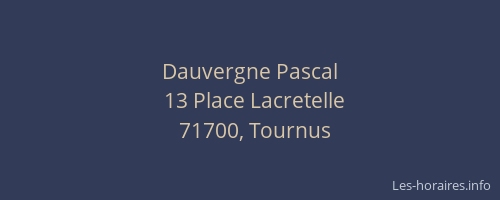 Dauvergne Pascal