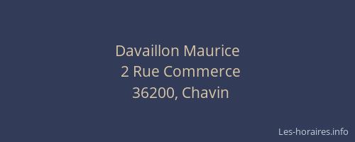 Davaillon Maurice