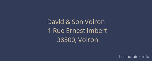 David & Son Voiron