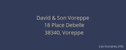 David & Son Voreppe