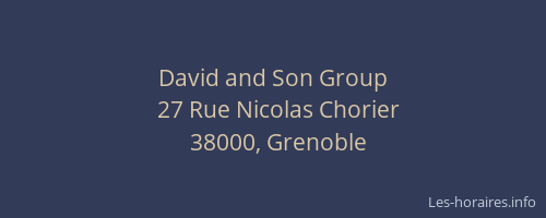 David and Son Group