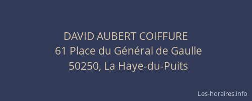 DAVID AUBERT COIFFURE