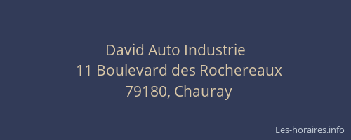 David Auto Industrie