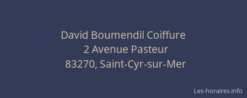 David Boumendil Coiffure