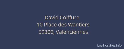 David Coiffure