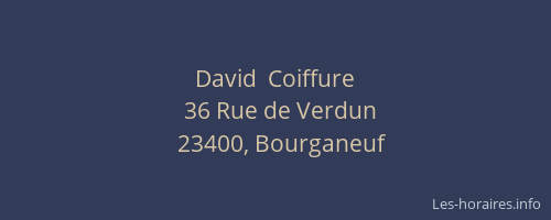 David  Coiffure