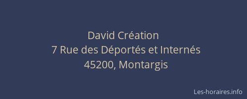 David Création