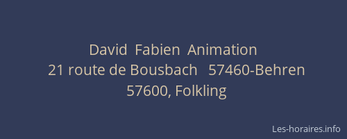 David  Fabien  Animation