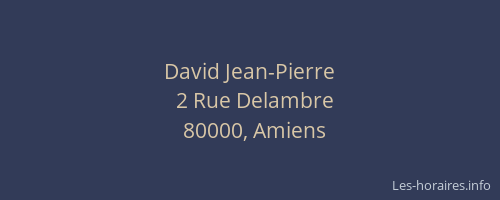 David Jean-Pierre