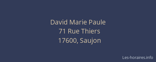 David Marie Paule