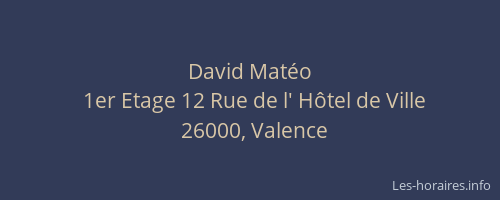 David Matéo