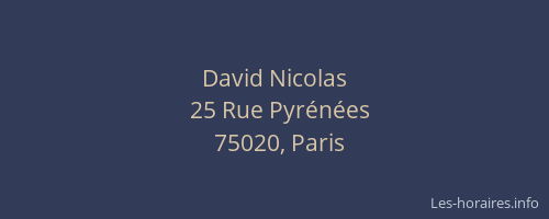 David Nicolas