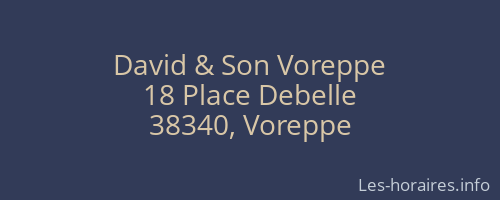 David & Son Voreppe