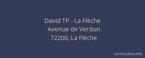 David TP - La Flèche