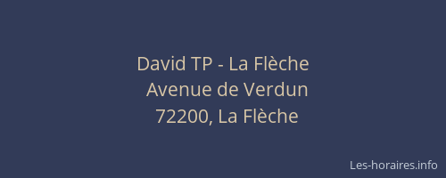 David TP - La Fl&egrave;che