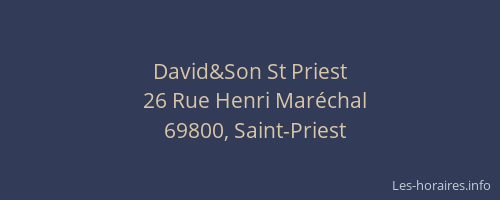 David&Son St Priest