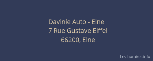 Davinie Auto - Elne