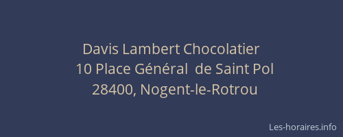 Davis Lambert Chocolatier
