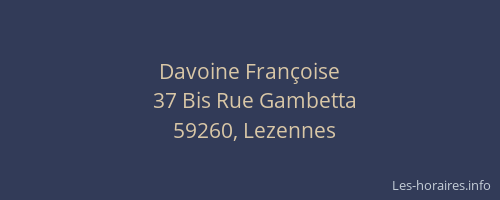 Davoine Françoise