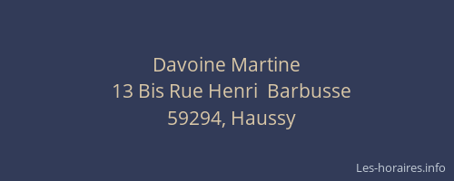Davoine Martine